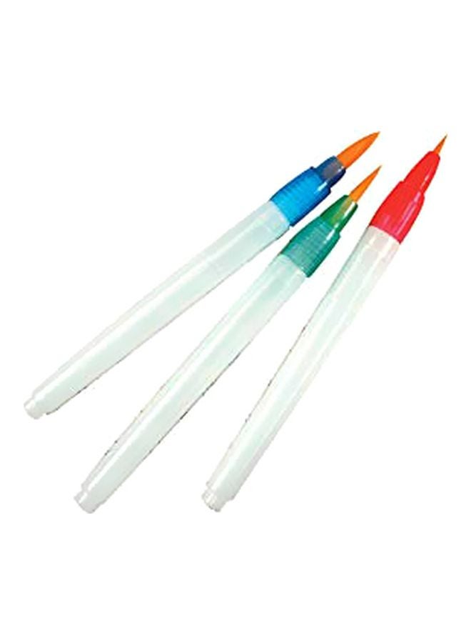 ROYAL BRUSH Pack Of 3 Nylon Hair Watercolor Paint Brush Set 402428 Red/Blue/Green - Image 1