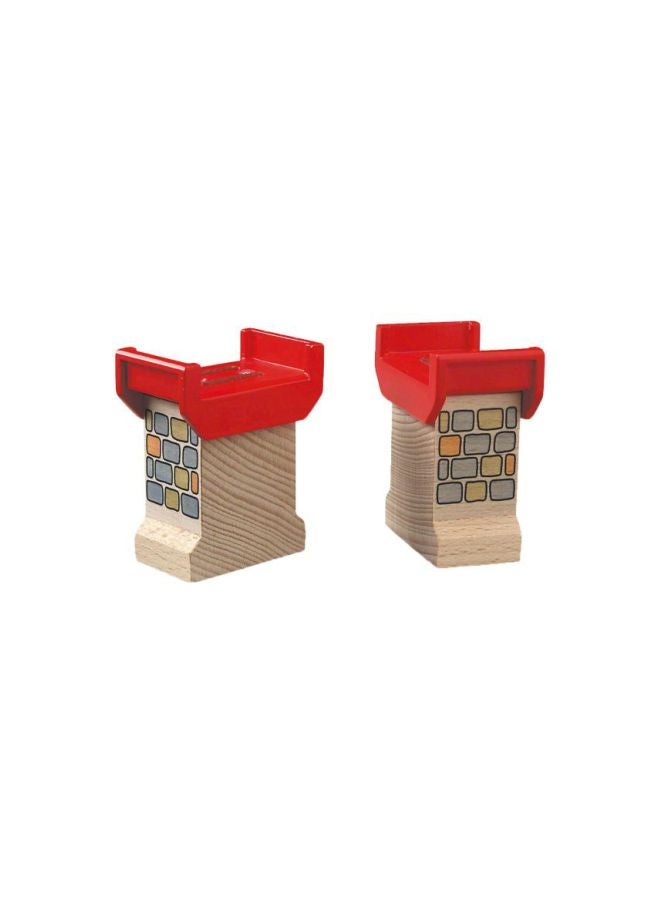 بريو طقم ملحقات للقطار مصنوعة من الخشب، مكون من قطعتين، طراز 33254. - Image 1