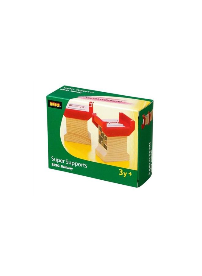 بريو طقم ملحقات للقطار مصنوعة من الخشب، مكون من قطعتين، طراز 33254. - Image 4