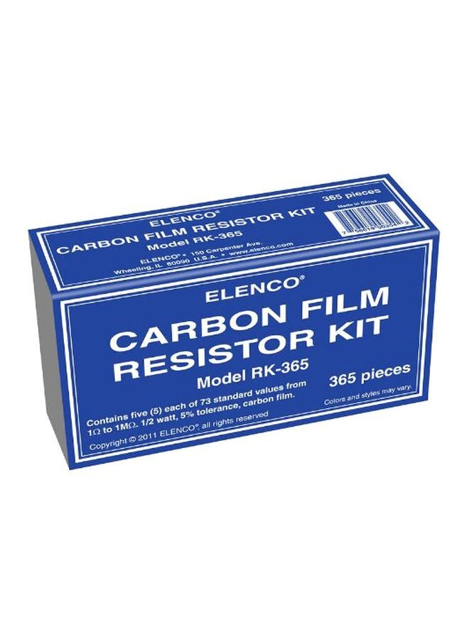 Elenco 365-Piece Carbon Film Resistor Kit RK-365 - Image 2