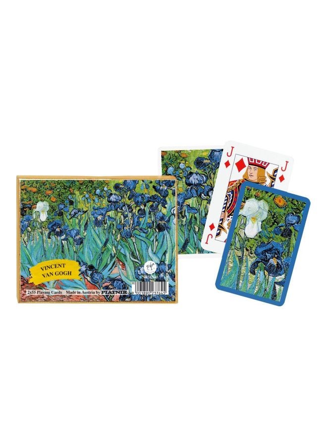 بياتنيك أوراق لعب بتصميم خلفي من لوحات الرسام  فينسنت فان جوخ طراز 2376
