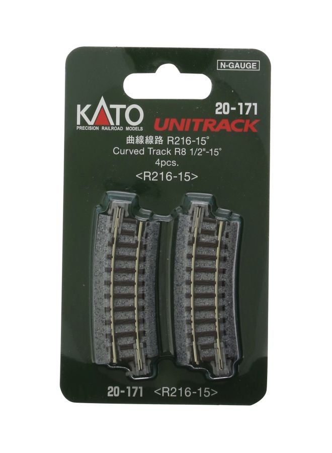 كاتو يو إس ايه مودل ترين برودكتس مسار قطار منحن بـ 15 درجة من 4 قطع طراز 20-171