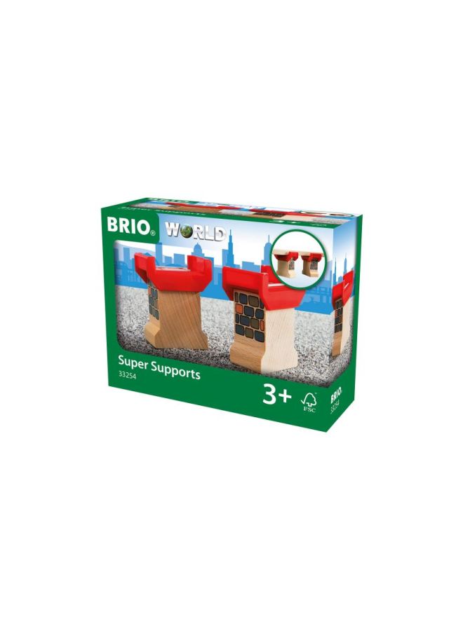 بريو طقم ملحقات للقطار مصنوعة من الخشب، مكون من قطعتين، طراز 33254. - Image 3