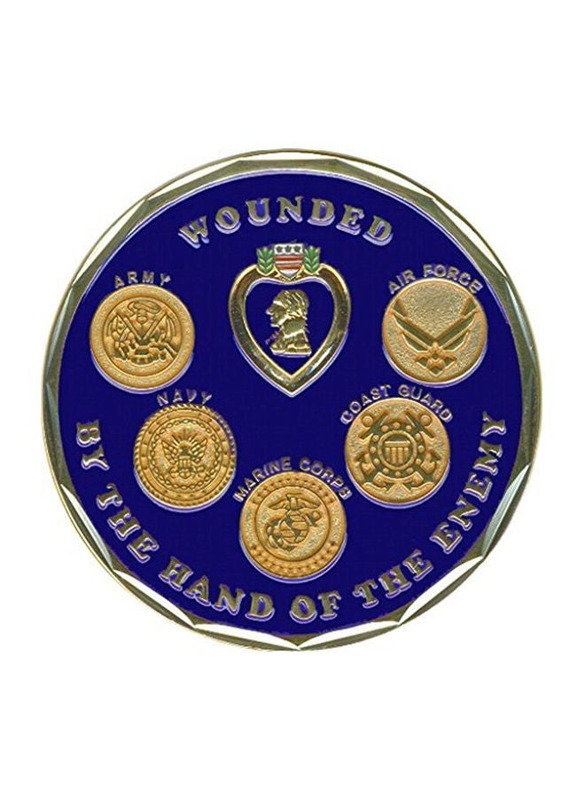 EC Honor Bravery Purple Heart Commemorative Coins - Image 2