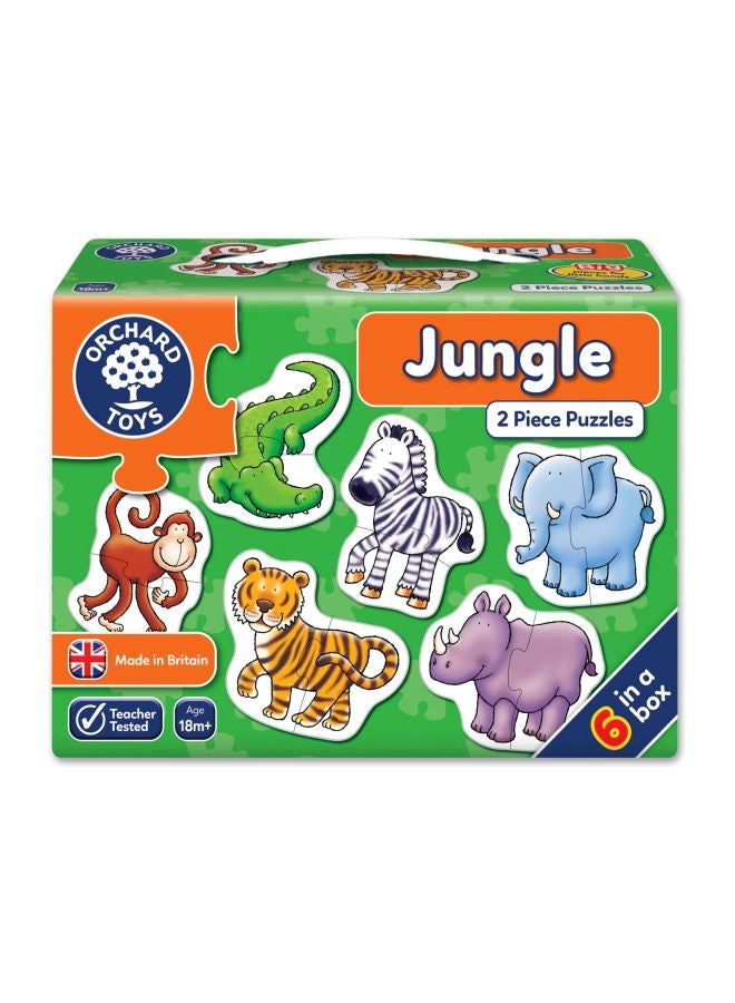 ORCHARD TOYS - 6-Piece Jungle Jigsaw Puzzle Set - Image 1