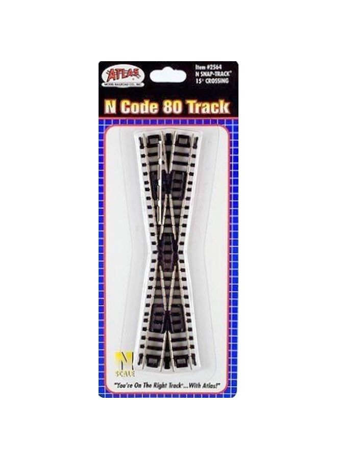 ATLAS MODEL N Code 80 15 Degree Crossing Train Track 2564  - Image 2