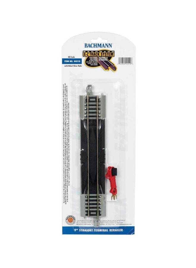 Bachmann Trains - Snap-Fit E-Z Track Straight Terminal Rerailer With Wire 44510 9inch - Image 1