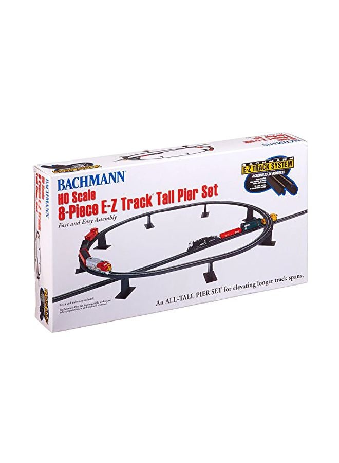 باخمان ترينز - طقم رصيف طويل E-Z مكون من 8 قطع لقطار HO Scale طراز 44472 - Image 1