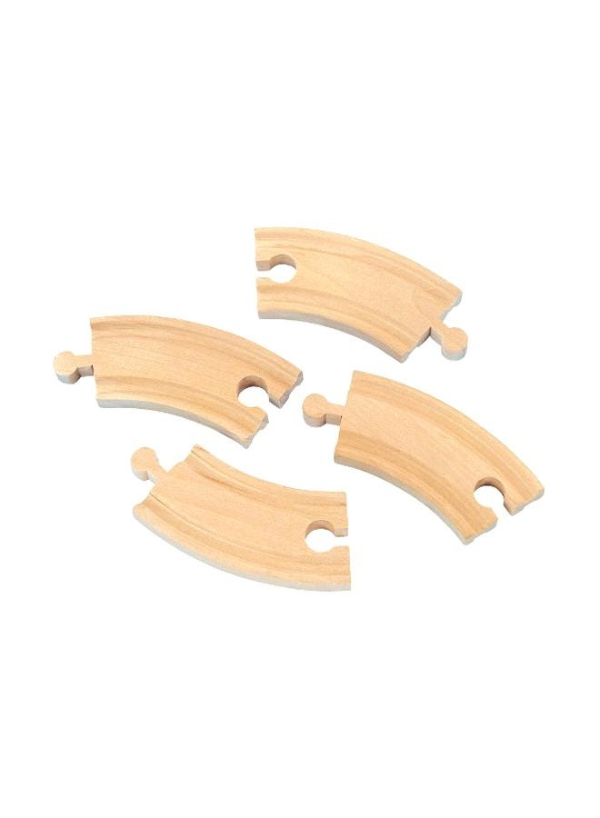 4-Piece Wooden Short Curved Track Set 50906 3inch - v1579705779/N33536806A_1