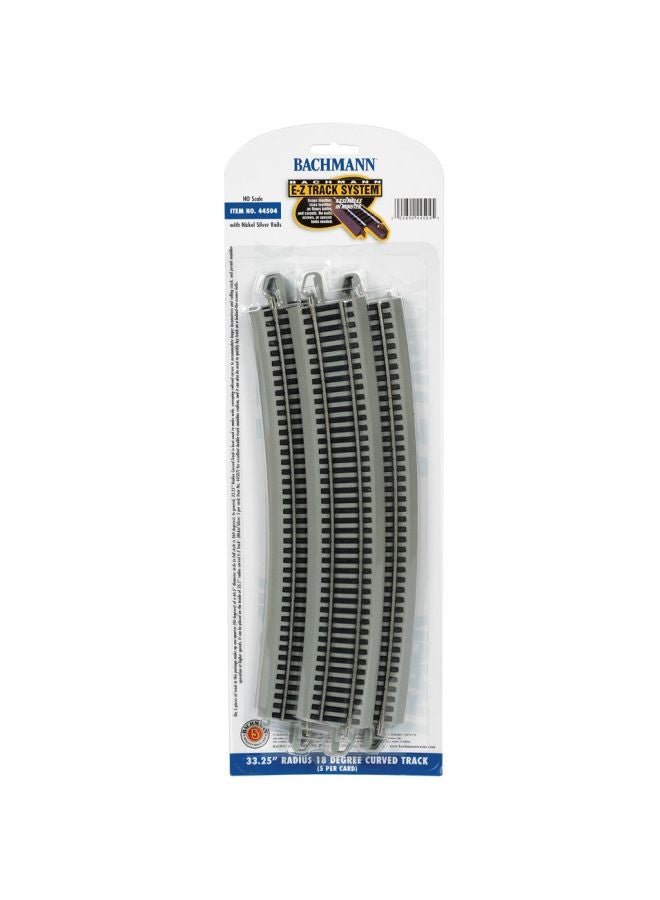 Pack Of 5 Curved Train Track 44504 33.25inch