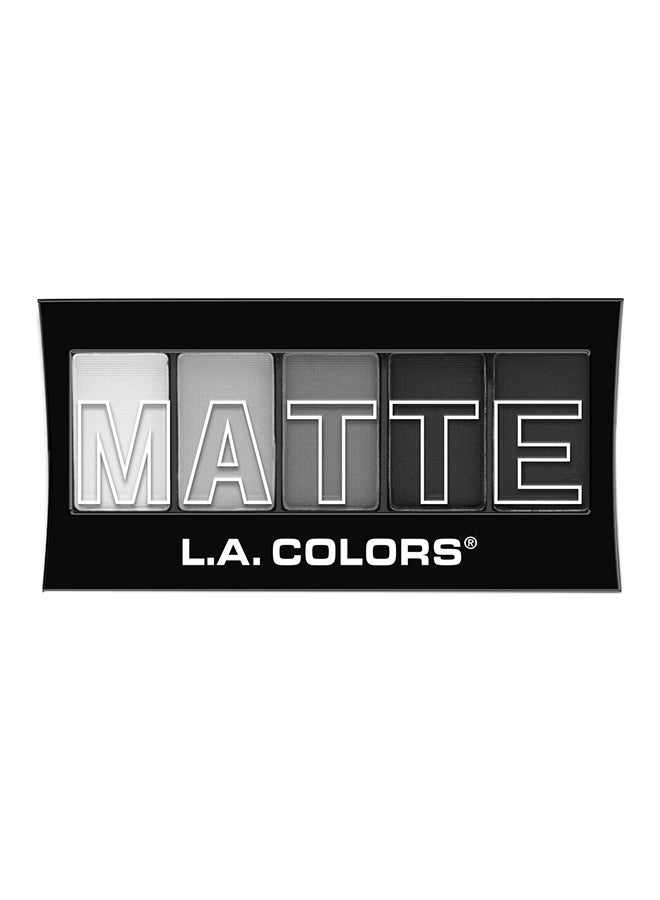 إل إيه كالرز علبة ظلال عيون من 5 ألوان لتأثير غير لامع أسود ليس Cem475 - Image 1