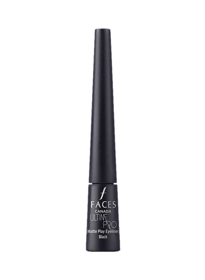 Faces Ultime Pro Matte Play Eyeliner 01 Black - Image 1