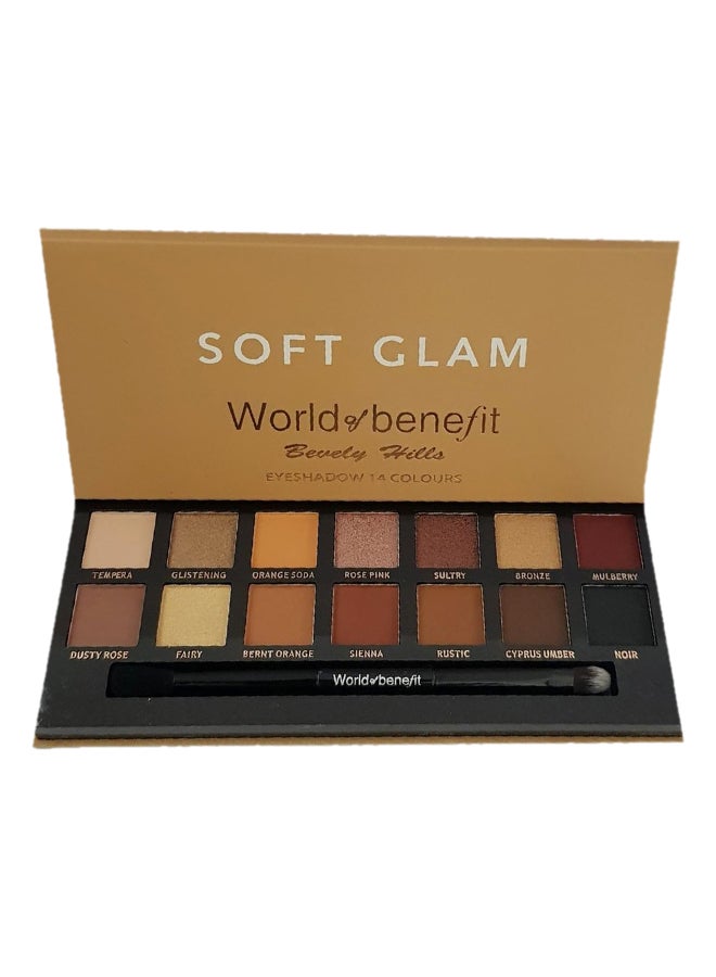 14-Colors Soft Glam Eyeshadow Palette (Packaging May Vary) Multicolour - v1579713888/N33752529A_1