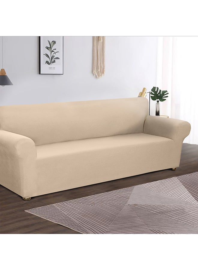 Anti-Slip Soft Sofa Cover Beige 28x5x23cm  - Image 2