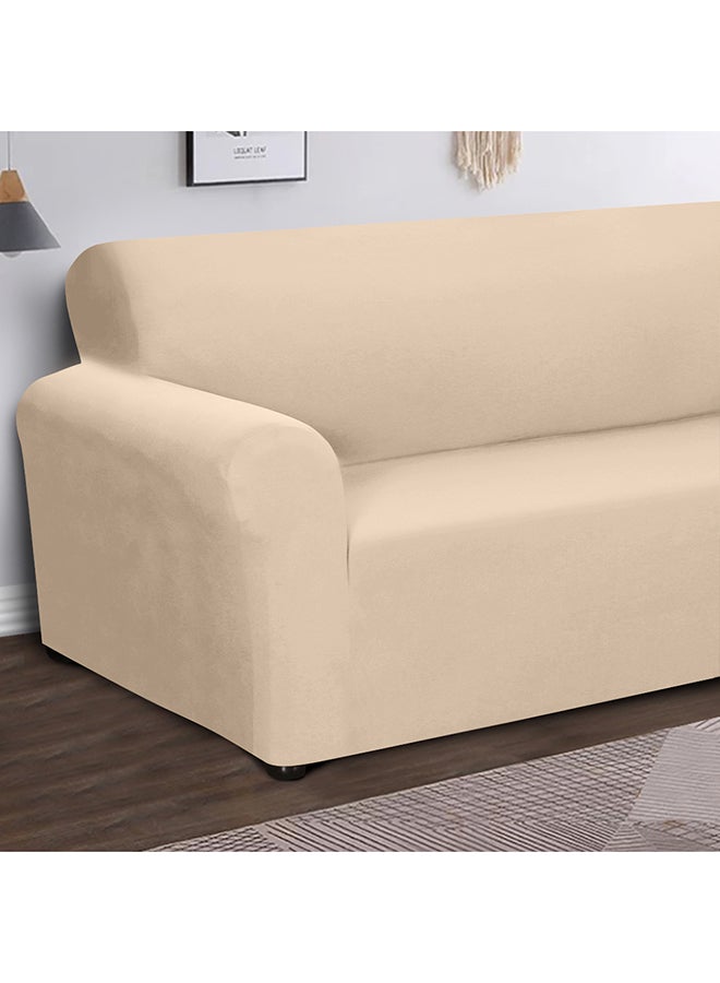 Anti-Slip Soft Sofa Cover Beige 28x5x23cm  - Image 3