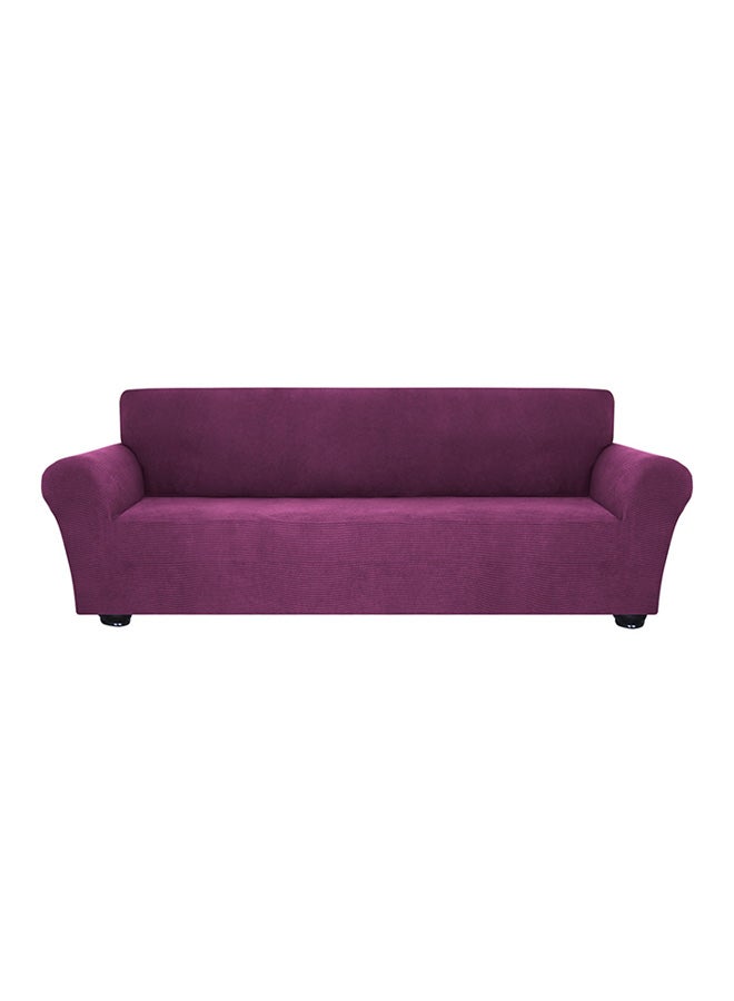 Anti-Slip Soft Sofa Cover Dark Purple 40x10x31cm - Image 1