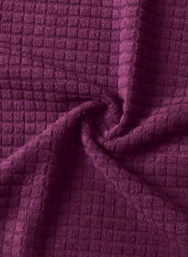 Anti-Slip Soft Sofa Cover Dark Purple 40x10x31cm - Image 4
