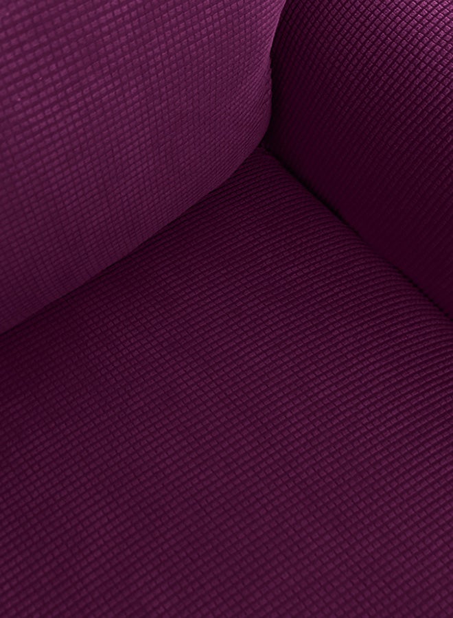 Anti-Slip Soft Sofa Cover Dark Purple 40x10x31cm - Image 3