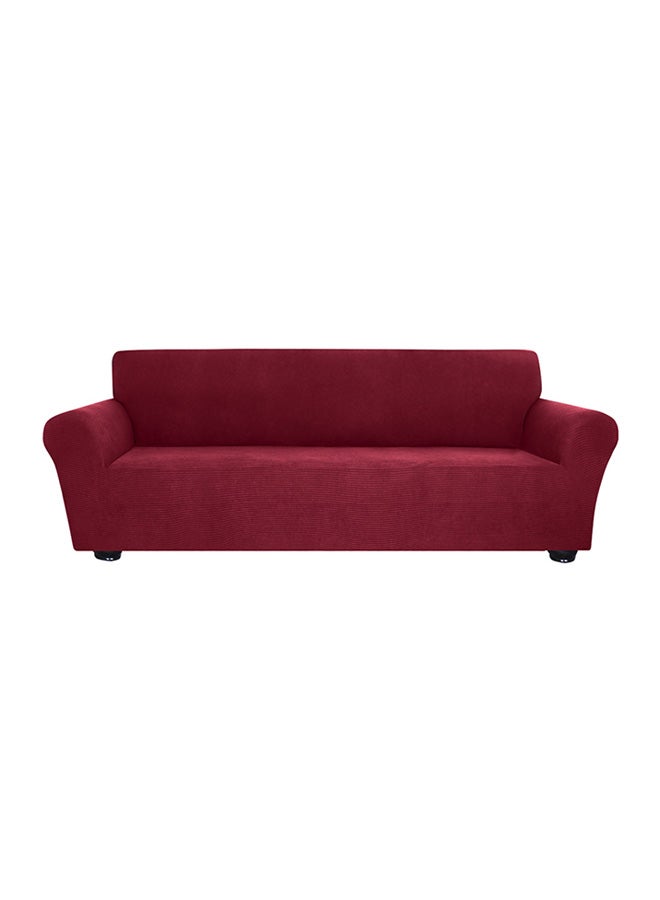 غطاء ناعم للأريكة مضاد للانزلاق أحمر برغندي 40x10x31سم - Image 1