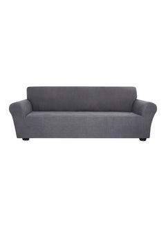 Anti-Slip Soft Sofa Cover Deep Gray 39x10x31cm