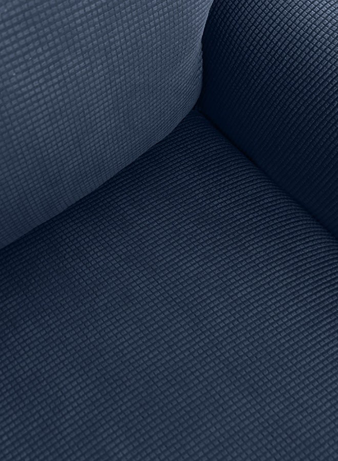 غطاء ناعم للأريكة مضاد للانزلاق أزرق داكن 35x7x27سم - Image 3