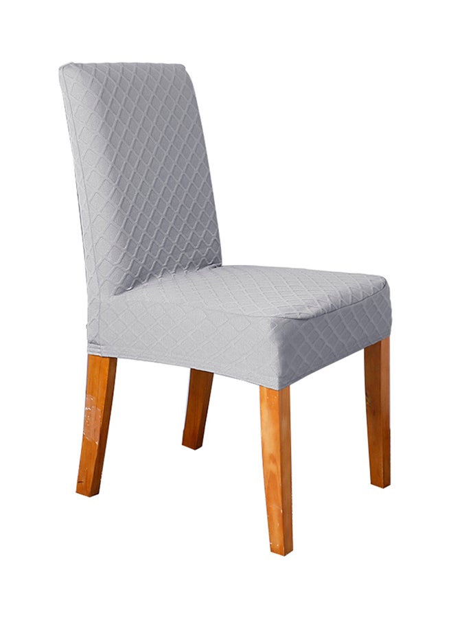 غطاء قابل للتمدد لكرسي مائدة الطعام رمادي فاتح 12X1X12Ø³Ù†ØªÙŠÙ…ØªØ± - Image 2