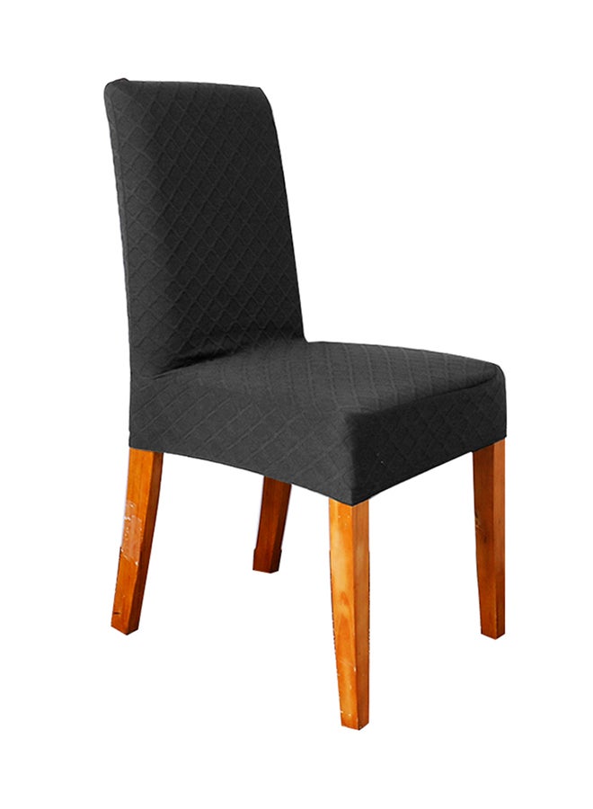 Generic Stretchable Dining Chair Slipcover Black 12X1X12  - Image 2