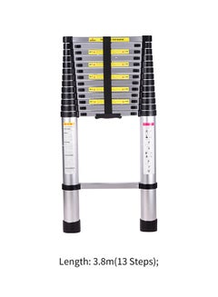 Generic Portable Multi-Use Extension Telescopic Ladder Silver 3.2meter  - Image 2