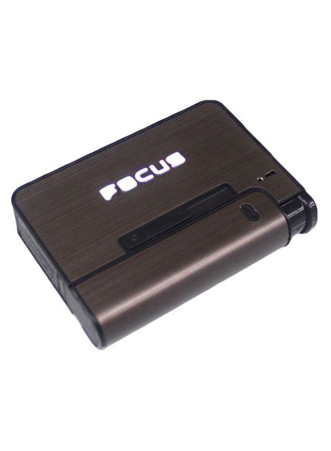 FOCUS - 2-In-1 Automatic Ejection Dispenser Case With Lighter Brown/Black - Image 1