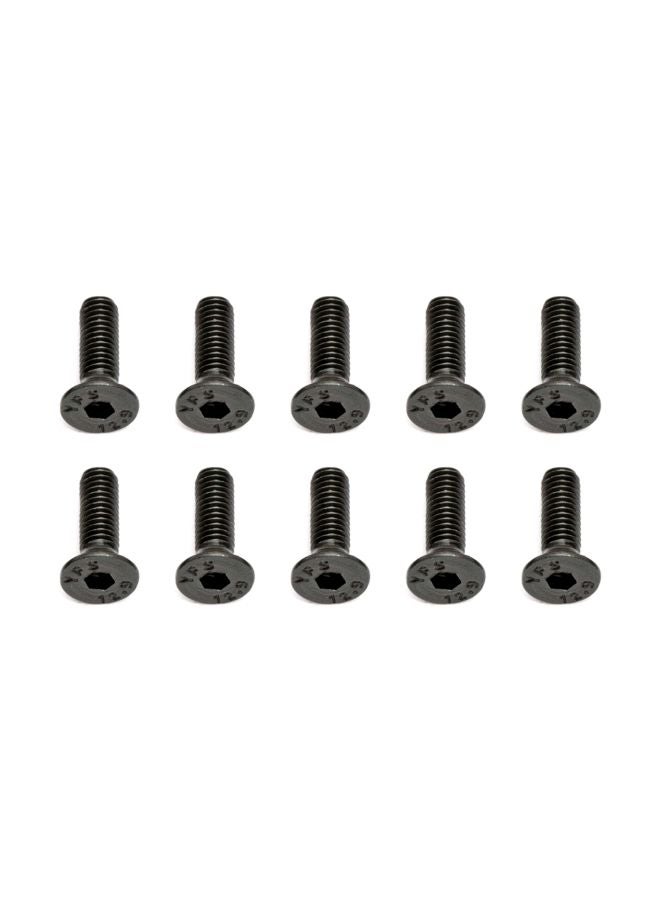 Team Associated 10-Piece Flat Head Hex Screw For Rc Vehicle ASC25202  - Image 2