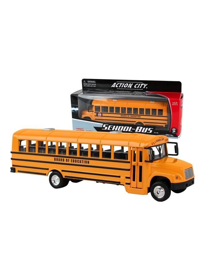 Daron Action City School Bus RT38337 Yellow - Image 1
