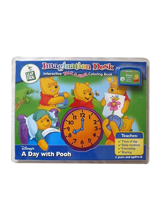 LeapFrog Imagination Desk Interactive Color-And-Learn Book And Cartridge Game 3552644 Green/White/Orange - Image 1