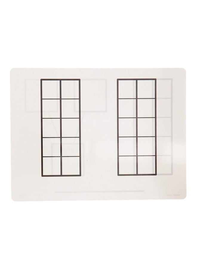 Didax 10-Piece Educational Write And Wipe Frame Mat 211441  - Image 2