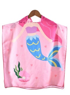 Generic Mermaid Printed Hooded Bath Towel Pink/Blue/Green 