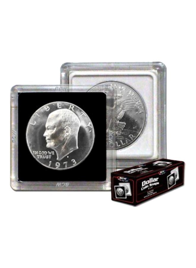 BCW 25-Piece Plastic Coin Snap Holder Set 01036001162