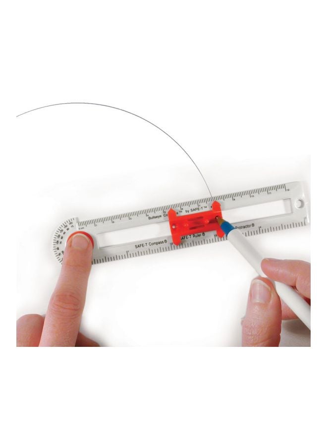 ليرننج ريسورسز بوصلة بولساي للرسم طراز 45701 شفاف/ أحمر - Image 2