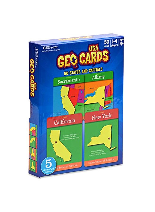 Geotoys Pack Of 50 USA Card Game - Image 3