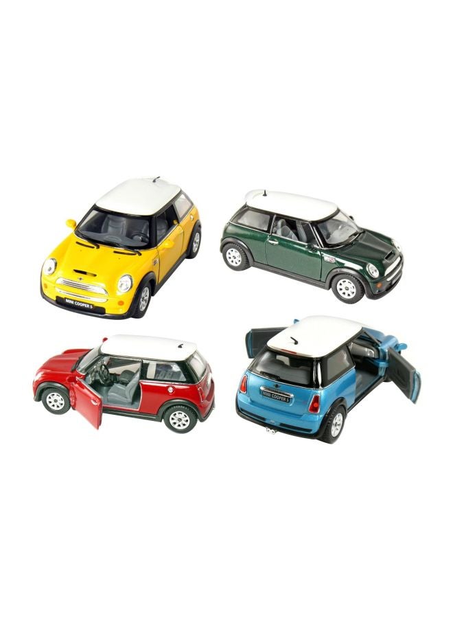 Kinsmart 4-Piece Mini Cooper Die Cast Car KT5059D-P4  - Image 1