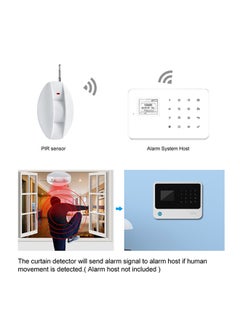 433Mhz Wireless Passive Infrared Pir Sensor Burglar Alarm System White 13x4.9x7.4cm - v1579762455/N33679890A_4