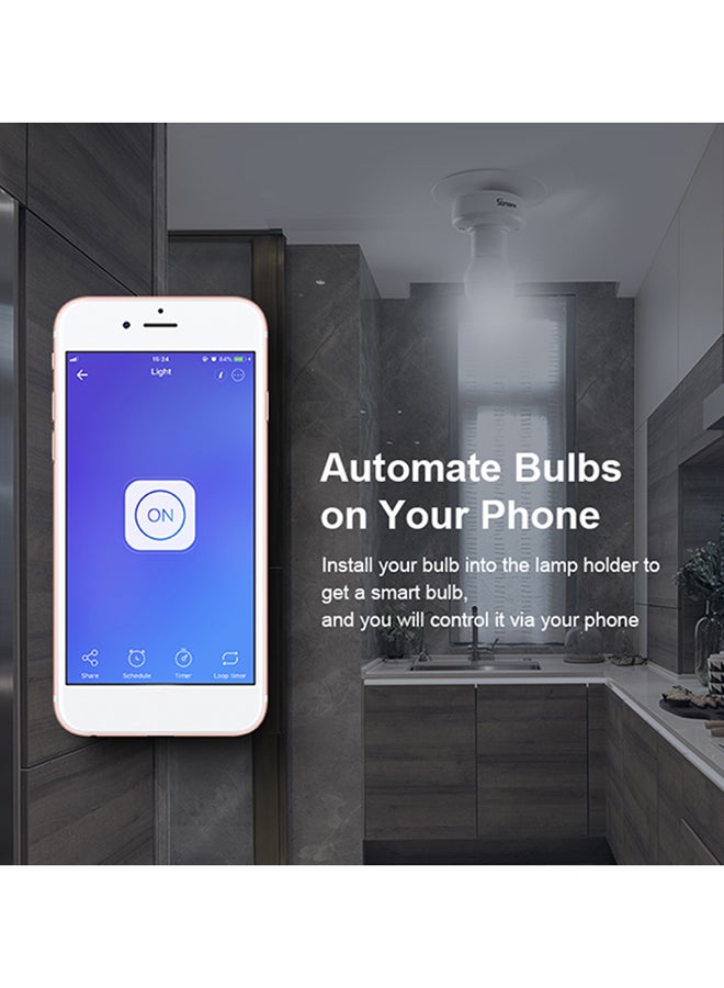 2-Piece R2 Wi-fi Smart Light Bulb White 14.2x7.1x10.4cm
