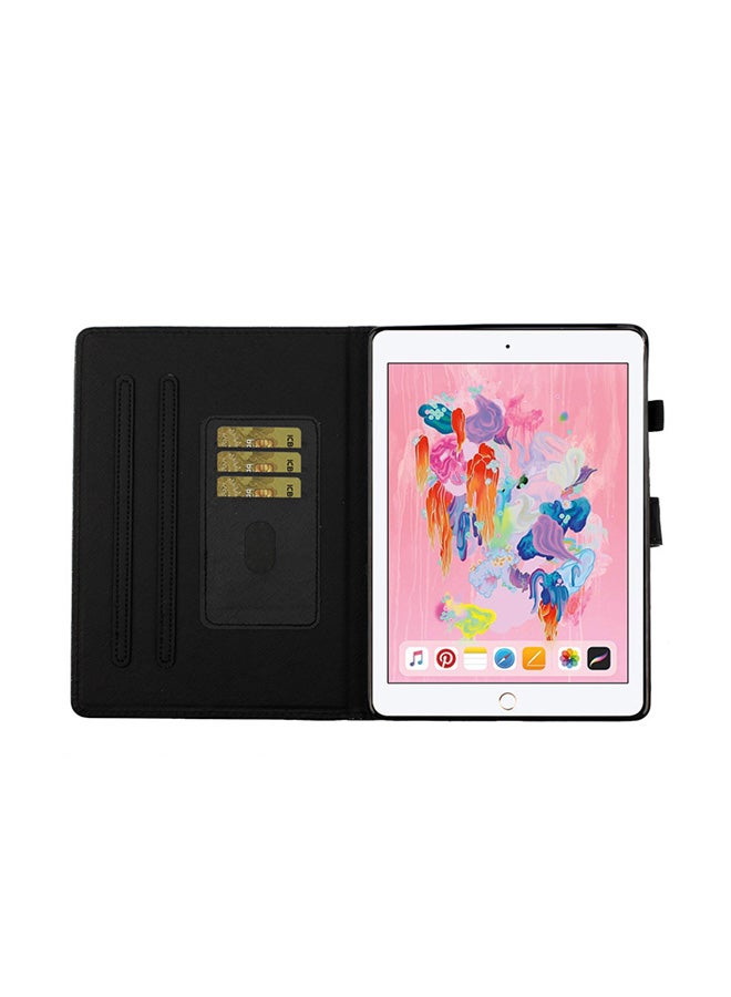 Varnish Glitter Powder Horizontal Flip Leather Case With Holder And Card Slot For Apple iPad 10.2/10.5 Gold  - Image 3