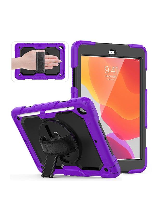 Shockproof Colorful Silica Gel + PC Protective Cover For Apple iPad10.2 inch Purple - Image 2