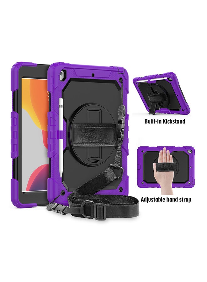 Shockproof Colorful Silica Gel + PC Protective Cover For Apple iPad10.2 inch Purple - Image 3