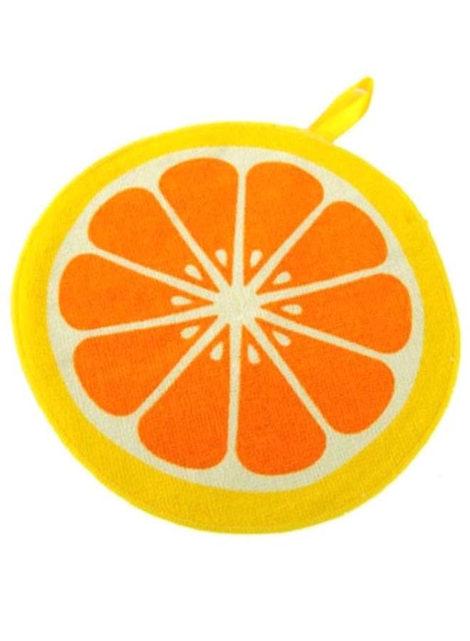 Round Fruit Dish Towel Orange/White/Yellow 20cm