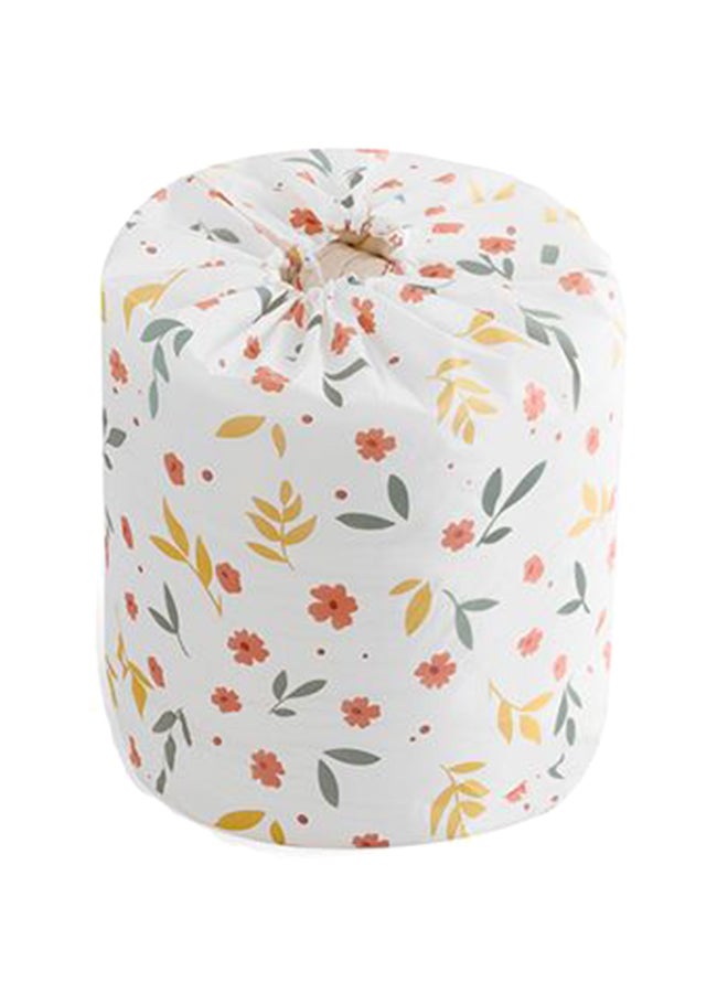 Round Shape Floral Printed Cloth Storage Bag Multicolour 90 x 45cm  - Image 1
