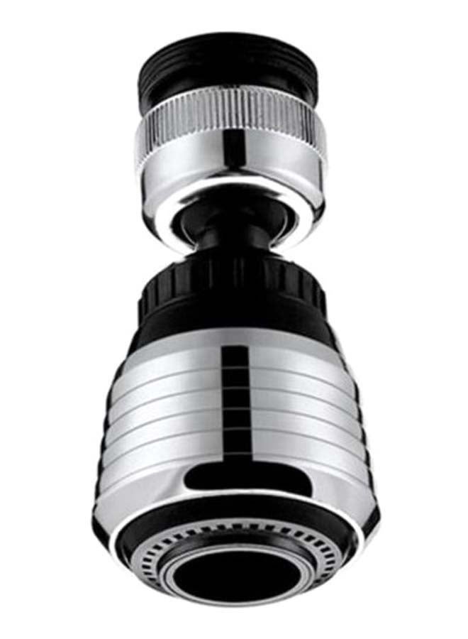 Water Saving Bubbler Connector Swivel Tap Silver/Black 