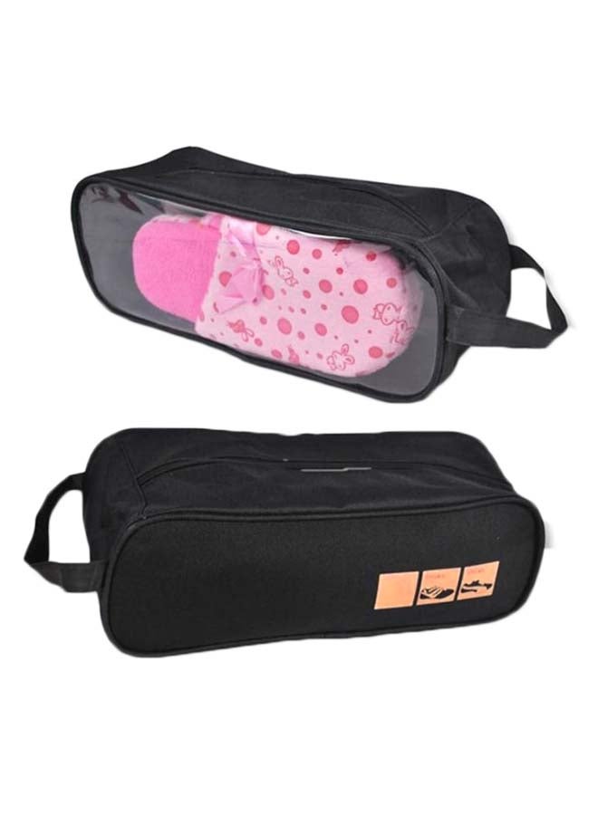 Waterproof Travel Shoe Bag Black/Clear  - Image 3
