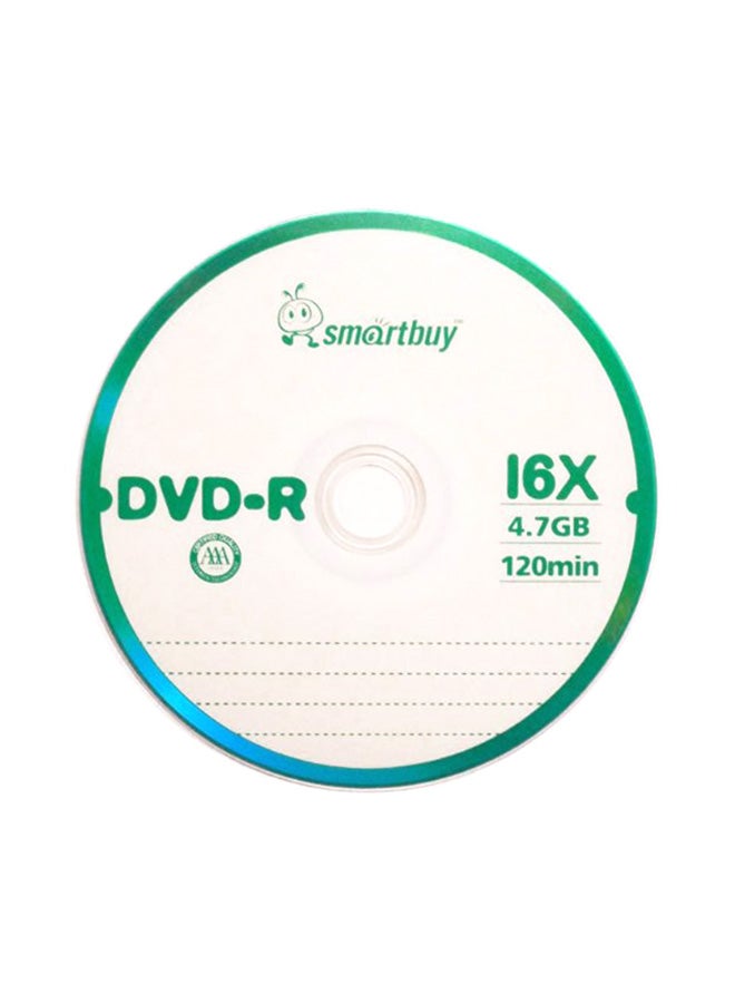 سمارت باي مجموعة أقراص DVD-R للتسجيل مكونة من 100 قطعة B00KALCGUG أبيض - Image 3