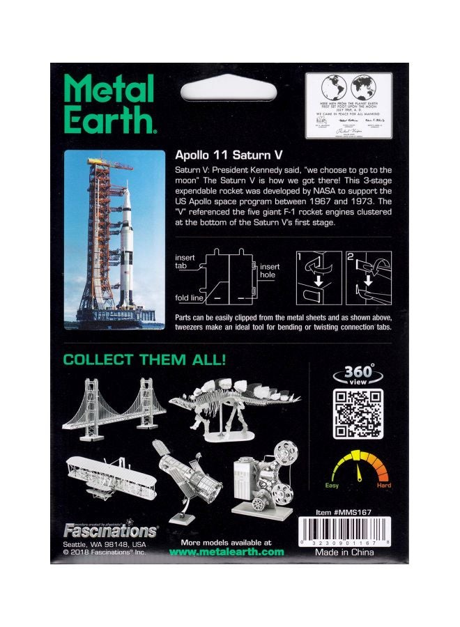 Fascinations Metal Earth Apollo Saturn V Model Kit  - Image 3