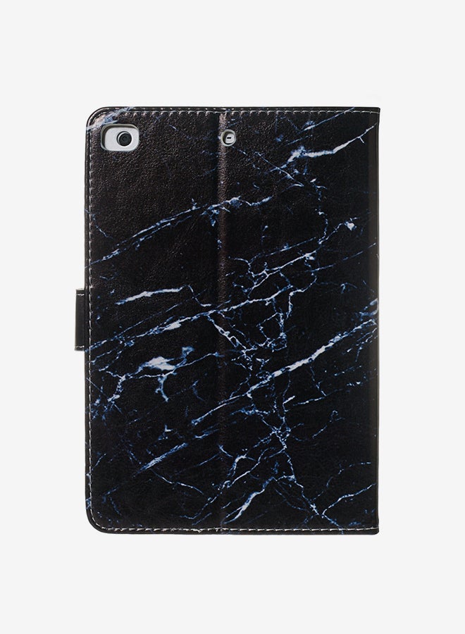 Colored Drawing Pattern Horizontal Flip PU Leather Case Cover With Holder & Card Slots For iPad mini 5 / 4 / 3 / 2 / 1 Black/Blue  - Image 2